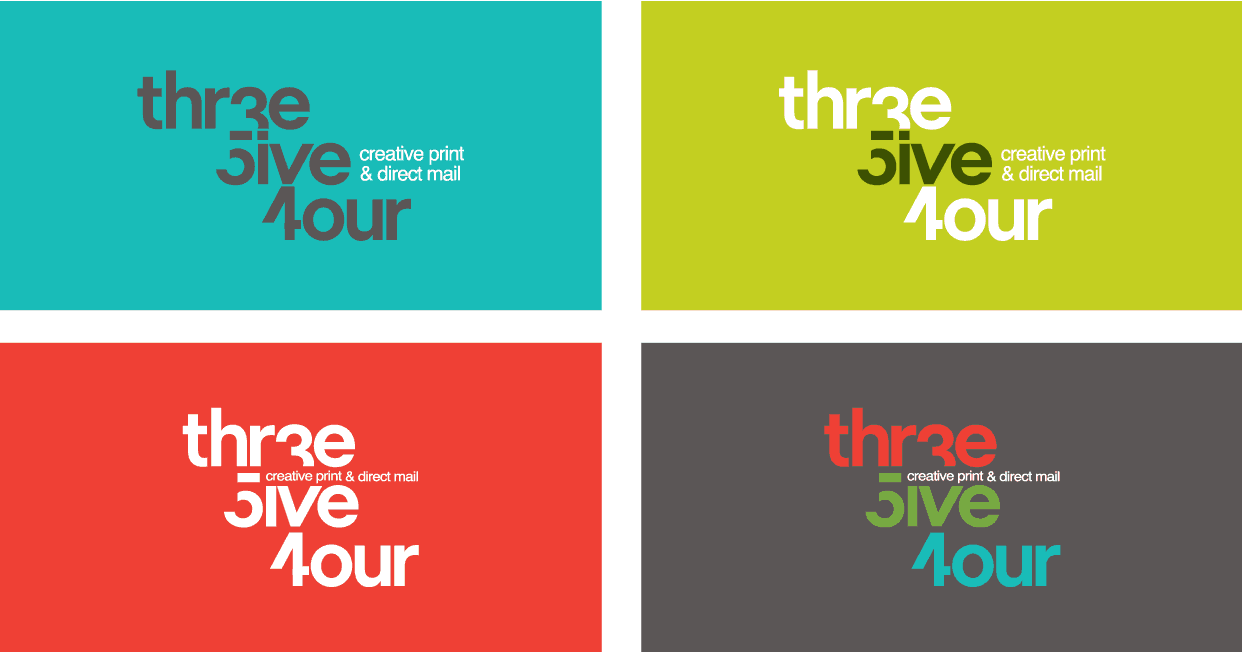 354 printers logo design