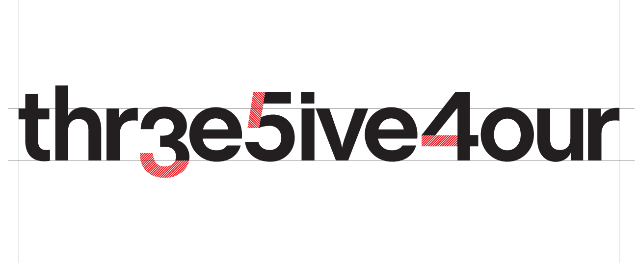 Logo design showing breaks