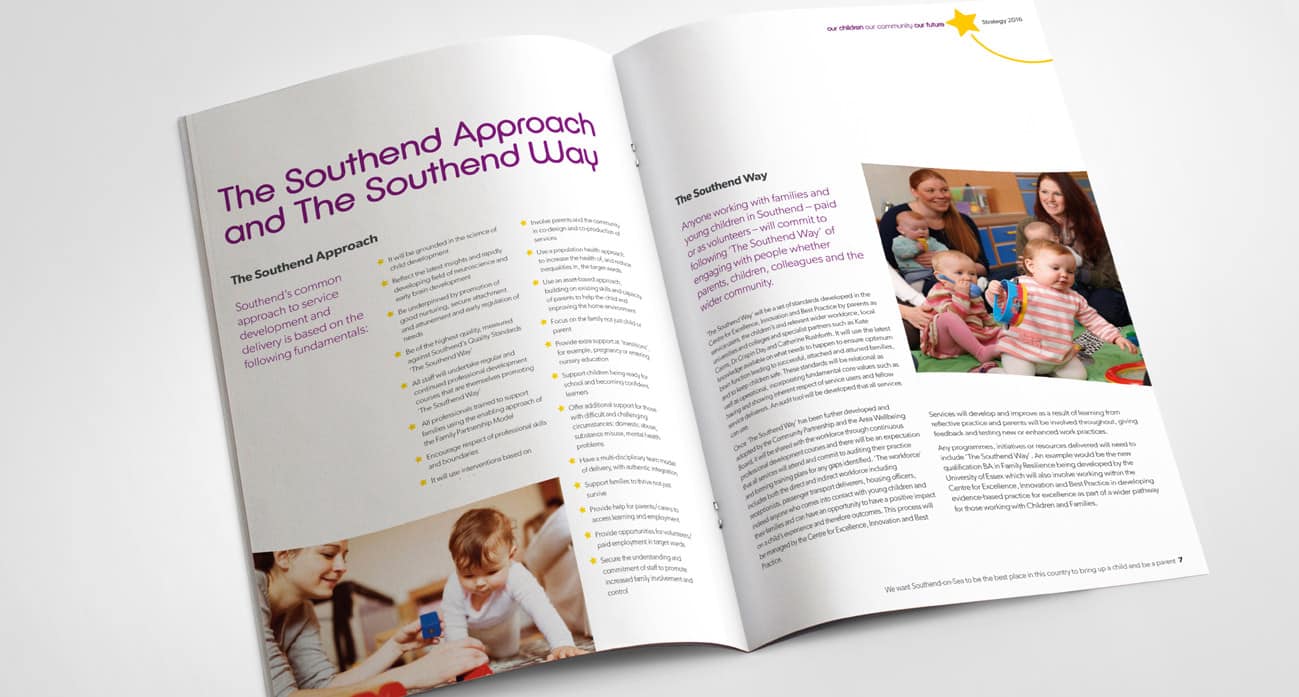 A better start southend council brochure design