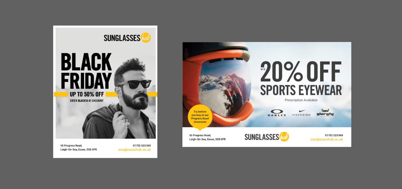 Sunglasses Hub Adverts