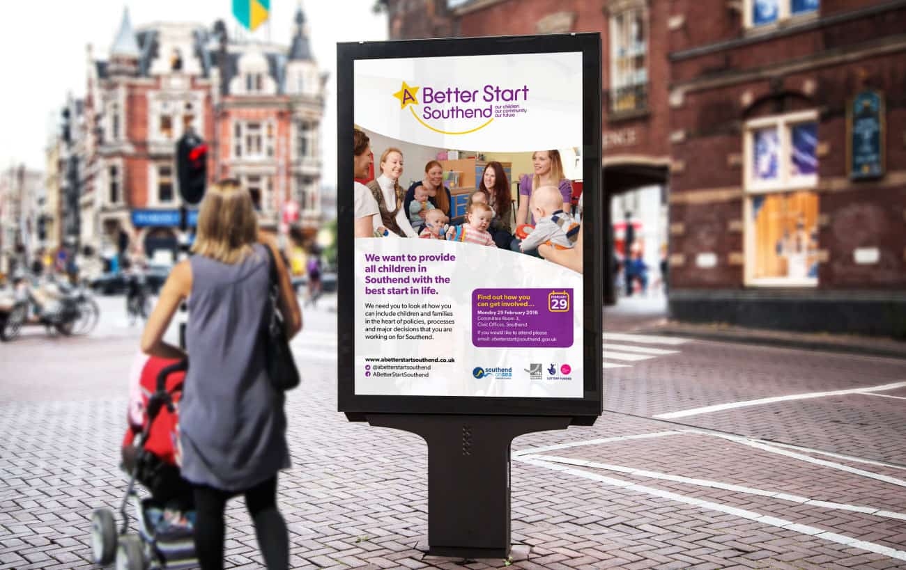 Billboard Exhibition design for a better start southend