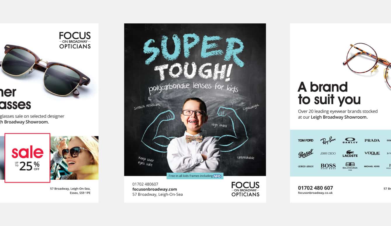 Focus instore adverts
