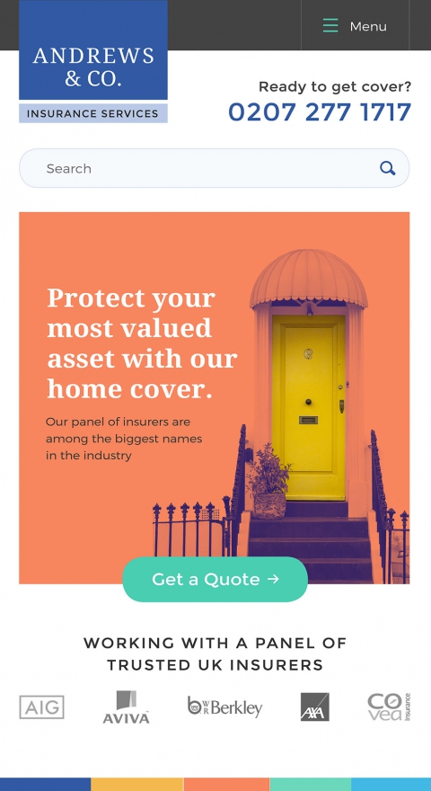 Andrews responsive website design