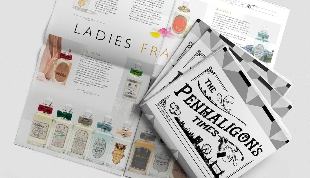 Penhaligons internal magazine design