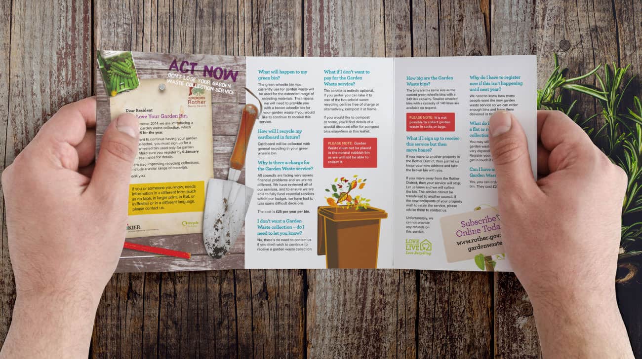 Garden collection days leaflet