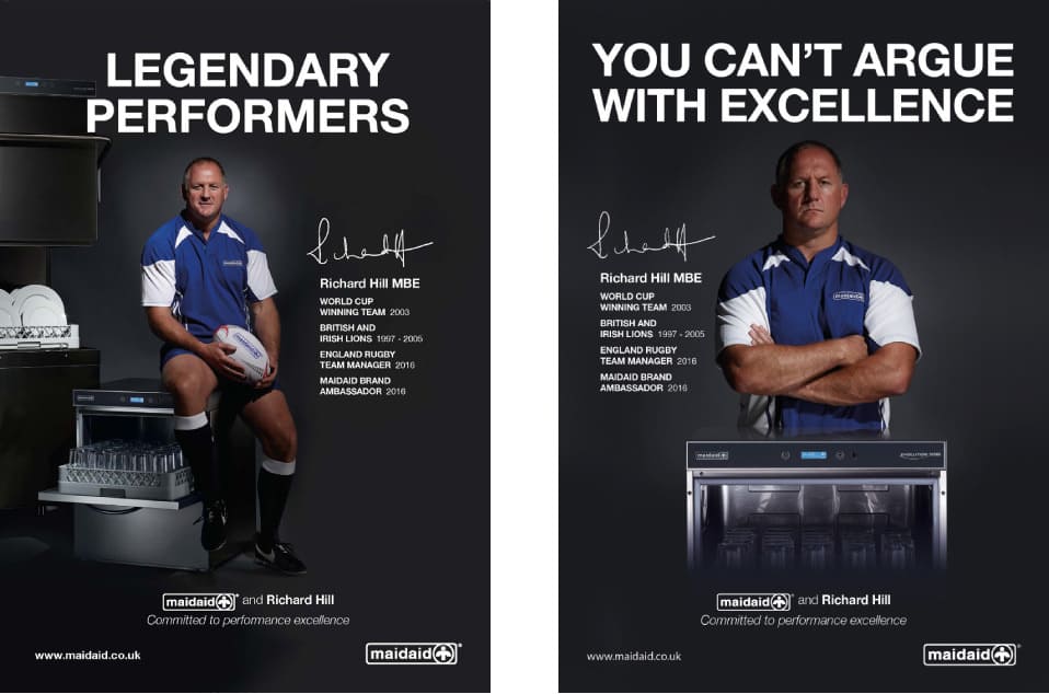 Maidaid advert designs