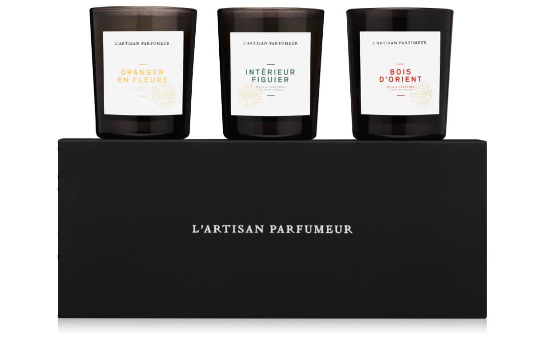 candles on their box