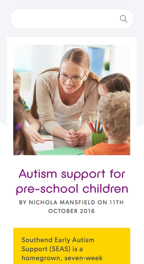 Responsive website design for southend council