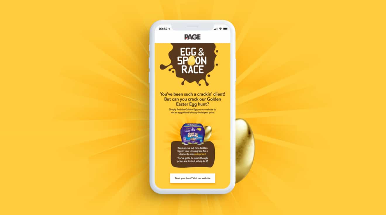 Page Egg and Spoon race social competition