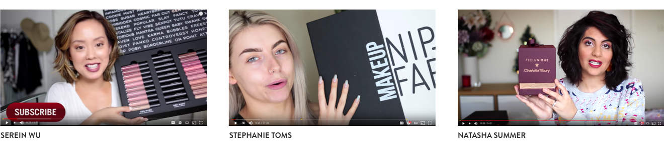 Youtubers - press boxes