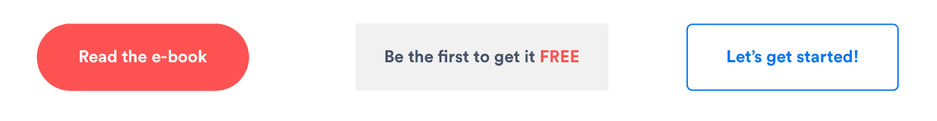 Great button examples for email